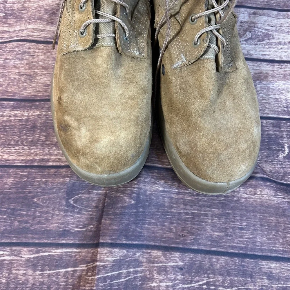 Belleville AHWC Mens 10 R Coyote Brown Suede Nylon Combat Tactical Boots USA